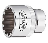 Vigor V2002 - Chiave a bussola multiprofilo, 27 mm, 1/2"