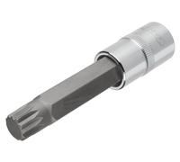 Vigor V2121 - Inserto millerighe per cacciavite, 12.5 mm (1/2''), (XZN) M14, lunghezza: 100 mm