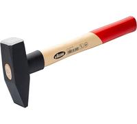 ViGOR V2662-1000 Testa del martello da 1000 g, manico in legno di noce con protezione antiurto in gomma, lunghezza 360 mm, per lavori potenti e precisi'.