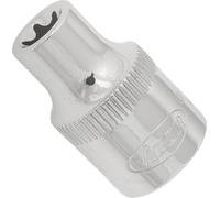 ViGOR V2728N - Inserto per chiave a bussola Torx, larghezza chiave E8, attacco quadrato da 3/8", profilo E, lunghezza 28 mm, strumento per lavori di precisione