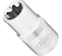 ViGOR V2734N Bussola Torx, larghezza chiave E16, attacco quadro da 1/2 pollice (12,5 mm), profilo E, lunghezza 38 mm, utensile per lavori di precisione'.