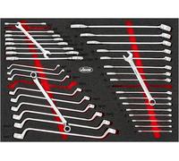 Vigor V6643N inserto per chiave L, 36 pezzi, misure da 6 x 7 a 24 x 27 mm, set di utensili completo per un lavoro preciso e una conservazione organizzata'.