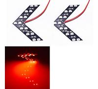 VIGORFLYRUN PARTS LTD 2 pezzi Indicatori di direzione a LED con frecce Indicatori di direzione a LED con frecce nascoste Indicatori di direzione a LED per specchietti retrovisori Indicatori di