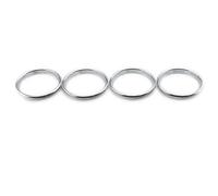 VIGORFLYRUN PARTS LTD 4pcs Auto Aria Condizionata Air Vent Uscita Anello Copertura Decorativo Trim Car Styling per A3 S3 2013-2016 / Q2 2017 - Bianca