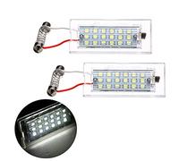 VIGORFLYRUN PARTS LTD Luci LED Targa Auto Xenon Bianco 2 Pezzi per E53 X5 1999-2006 / E83 X3 03-10, 12V 18LED CANBUS Error Auto Light