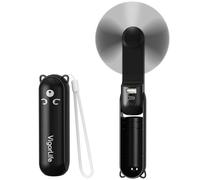 VigorLife Ventilatore Portatile 3 in 1,Mini ventilatore pieghevole Ricaricabile,3 Velocità Ventilatore Silenzioso con Alimentatore Mobile,Alimentata tramite USB,per Esterni,Viaggi,Ufficio (Marrone)