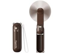 VigorLife Ventilatore Portatile 3 in 1,Mini ventilatore pieghevole Ricaricabile,3 Velocità Ventilatore Silenzioso con Alimentatore Mobile,Alimentata tramite USB,per Esterni,Viaggi,Ufficio (Marrone)