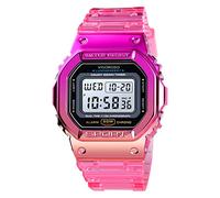 VIGOROSO Orologio digitale da donna, orologio digitale da uomo, impermeabile, Rosa, Digitale, movimento al quarzo