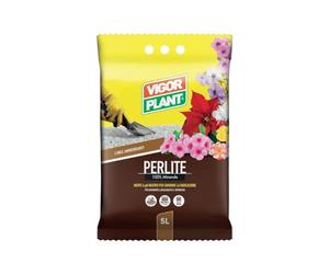 Vigorplant Perlite 100% Minerale Inerte a pH neutro favorisce la radicazione delle piante, ideale da miscelare con terreno - 5 Litri