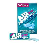 Vigorsol Air Action Xtreme, Gomma da Masticare al Gusto Menta, Senza Zucchero, Confenzione da 5 Stick