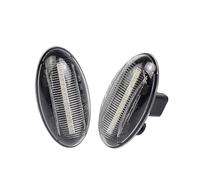VIGORTHRIVE 2 pz Dinamica LED Indicatore Laterale Indicatori di Direzione Lente fumé Compatibile per Peugeot 1007 107 206 207 307 407 607 Compatibile per Citroen C1 C2 C3 C5 C6 Xsara Picasso