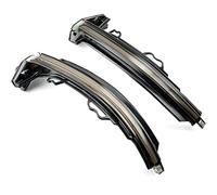 VIGORTHRIVE 2pcs Refitted Retrovisore Specchio LED Running Water Steering Light Nero sShell Luce Giallo Compatible for Audi A4 A5 B9 S4 S5 RS5