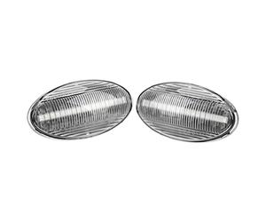 VIGORTHRIVE Lampeggiante dinamico bianco cristallo Indicatore sequenziale Lampada ripetitore Luce di svolta laterale a LED Compatible with Suzuki Rain Bird SX4 Splash Jimny