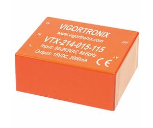 Vigortronix VTX-214-015-105 15W Smps Ca-Cc Convertitore 5V Uscita