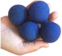VIHEEVA Set di 50 palline di spugna super morbide da 4,5 cm (rosse), palline di schiuma colorate per trucchi magici che appaiono su palcoscenico di strada, espediente illusione commedia (blu, 4,5 cm)
