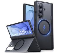 Vihibii Magnetic for Samsung Galaxy Z Fold 8 Ultra Case with Stand, Black | Compatible with Magsafe, Hinge Protection, Screen Protector, Translucent, Rugged, Military Grade Shockproof, Men, Women