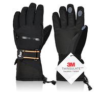 Vihir Guanti da Sci e Snowboard Impermeabili Touchscreen 3M Thinsulate - Caldi Invernali per Uomo Donna, Antiscivolo per Ciclismo, Arrampicata