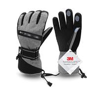 Vihir Guanti da Sci, Guanti da Snowboard Impermeabili Touchscreen 3M Thinsulate, Guanti Caldi da Ciclismo Invernali per Uomo Donna, Guanti Antiscivolo per Sci, Snowboard, Ciclismo, Arrampicata