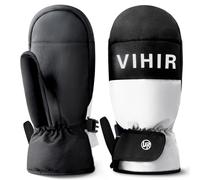 Vihir Guanti da Sci Impermeabili, Guanti Invernali per Uomo Donna Touchscreen 3M Thinsulate, Guanti da Snowboard Caldi Antiscivolo per Sci, Snowboard, Ciclismo, Arrampicata