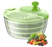 Vihoom Centrifuga Insalata, Grande capacità 4,5L Asciuga Insalata Centrifuga, Kitchen Strizza Insalata con Ciotola e Cestino in Rete, Lava e Asciuga Rapidamente Verdure e Frutta