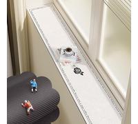 VIIGUIY Copertura per davanzale della finestra, assorbe l'acqua, minimalista e moderno, per balcone, soglia di bovindo, tappetino per piante e vaso (stile B, 60 x 20 cm)