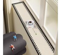 VIIGUIY Tappetino per Davanzale Copertura per Davanzale Assorbente, Moderno Cuscino per Finestra, Protezione Davanzale Finestra A Bovindo Tagliabile, Sottovaso Piante(StyleC,52x8in/130x20cm)