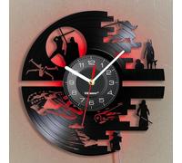 Viiluuxr Orologio da Parete Disco in Vinile Orologi da Parete Grande Luce LED Decorazione Casa Orologio con Luminosità Regolabile Telecomando Luci Notturna in 7 Colori Creativo Regali.
