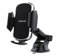 VIIMAKE Supporto per telefono da auto, con morsetto a ventosa, per parabrezza/cruscotto, con forte gel adesivo, per iPhone, Samsung, GPS, dispositivi da 4 a 6,8 pollici