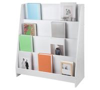 VIIROUD Libreria per bambini, scaffale per libri, cassapanca per giocattoli con ruote, libreria per bambini in legno, scaffale per libri, portaoggetti per cameretta dei bambini, 30 x 70 x 88 cm