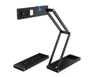 VIISAN, Webcam portatile USB da 13 MP, 4K, doppia modalità con obiettivo AF, microfono integrato e LED, design multi-snodato, per insegnamento e apprendimento a distanza