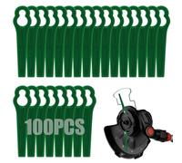 Viitech 100 Lame in Plastica per Decespugliatore, 83mm Lame di Ricambio per Decespugliatore, Lame da Taglio per Tosaerba Einhell GC-CT 18/24 Li (Verde)