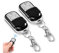 Viitech 2 pezzi telecomando universale per porta del garage, telecomando da 433 MHz, duplicatore di portachiavi senza fili, frequenza fissa 433,92 MHz, apertura del cancello automatico