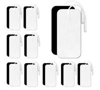 Viitech 20 Pezzi 50 x 100 mm elettrodi adesivi universali riutilizzabili per dispositivo TENS e trainer EMS, elettrodi adesivi con attacco a spina da 2 mm per il sollievo dal dolore