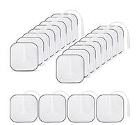 Viitech Cuscinetti elettrodi, elettrodi universali riutilizzabili per dispositivi TENS & EMS trainer, elettrodi con attacco da 2 mm per alleviare il dolore (40 x 40 mm (20 pezzi)