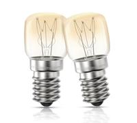 VIIVUU Lampadina da forno E14 15W, resistente al calore fino a 300 gradi, dimmerabile, luce bianca calda, 2700K, per forno a microonde, 2 pezzi
