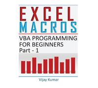 Vijay Kumar Kumar Vijay Excel Macros (Tascabile)