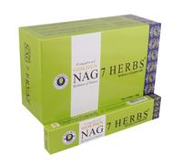 Vijayshree Golden Nag 7 erbe bastoncini di incenso diffusore di fragranza Mas...