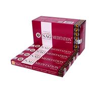 Vijayshree Golden Nag Meditation - Confezione da 12 bastoncini di incenso