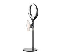 VIJIM K6 Desktop Bi-Color - Lampada ad anello con treppiede e supporto per telefono
