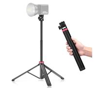 VIJIM MT-79 - Supporto fotografico estensibile, treppiede portatile regolabile da 81 pollici con vite da 1/4", treppiede per fotocamera a sfera a 360°, per illuminazione continua, stroboscopico