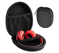 Vijixka Custodia Portatile per Cuffie,Custodia Protettiva Rigida con Spazio per Cavo per la Maggior Parte Delle Cuffie Pieghevoli Piatte (Nero)