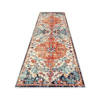 VIKAMA Tappeto da ingresso con motivo geometrico in stile bohémien, tappeto lungo for corridoio, tappeto for scale, decorazione for la casa(WFLR-10,80x300cm)