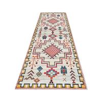 VIKAMA Tappeto da ingresso con motivo geometrico in stile bohémien, tappeto lungo for corridoio, tappeto for scale, decorazione for la casa(WFLR-3,80x240cm)