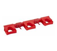 Vikan 10114 Sistema Sanitario Hi-Flex Staffa Da Parete, Rosso