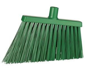 Vikan 29142 - Scopa per pavimenti in setole in PET, blocco in polipropilene, 27,9 cm, colore: Verde