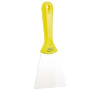 Vikan - Igiene - Raschietto per mani - Con lama in acciaio inossidabile - Giallo - Largo