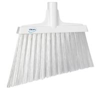 Vikan - Scopa angolare igienica - Fibre lunghe oblique extra rigide - Bianco