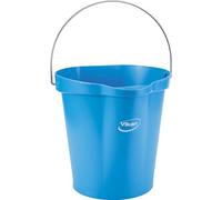 Vikan - Secchio igienico con beccuccio per versare - Graduato - Blu - 12L