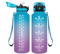 Vikaster Borracce, 1500ml Borracce Palestra, Senza BPA, A Prova di Perdita & Utilizzare Molte Volte, Borracce con Cannuccia Adatto per Sport, Fitness, Scuola, Trekking, Ufficio, Outdoor