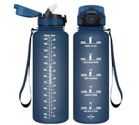 Vikaster Borracce, 1500ml Borracce Palestra, Senza BPA, A Prova di Perdita & Utilizzare Molte Volte, Borracce con Cannuccia Adatto per Sport, Fitness, Scuola, Trekking, Ufficio, Outdoor